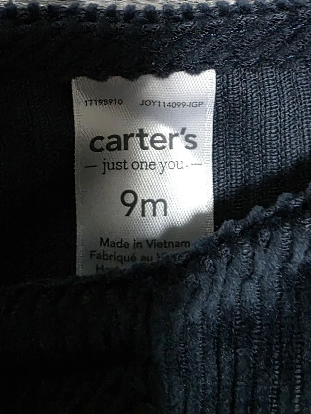 Carters soft ribbed